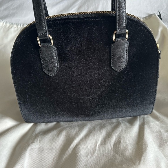 NWOT Kate Spade Black Velvet w/ Pearls Purse - Picture 3 of 8